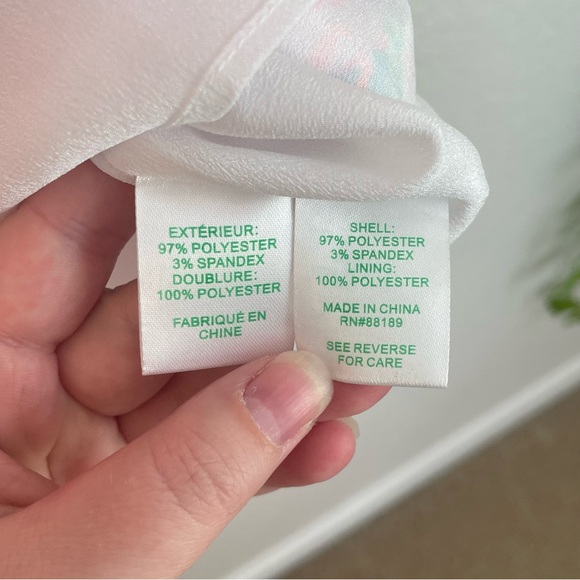 Lilly Pulitzer | Anniston Flock Full of Fun Pink Floral Dress w/ Flutter Sleeves - Picture 8 of 9